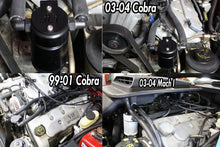 Load image into Gallery viewer, J&amp;L JLT3018D-B 3.0 Oil Separator, Driver Side, Black Anodized for 1999-2004 Ford Mustang Cobra and 2003-2004 Mach 1