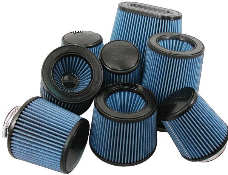 Injen Nanofiber Dry Air Filter - 4-inch Flange Diameter, 6.5-inch Base, 7-inch Height, Part No. X-1026-BB