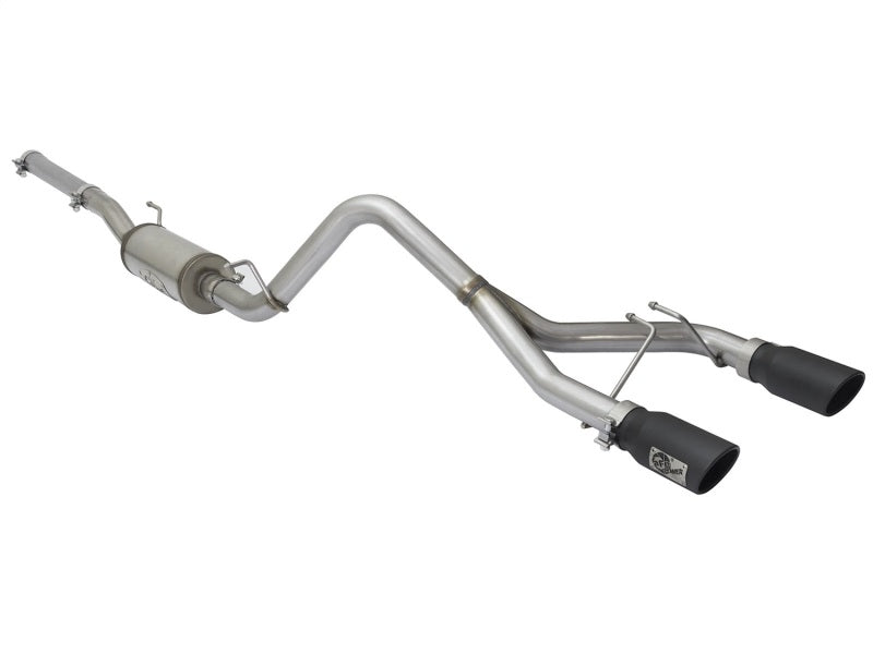 aFe Rebel Series Dual Center Exit Cat-Back Exhaust System for 2007-2017 Jeep Wrangler (V6-3.6L/3.8L)
