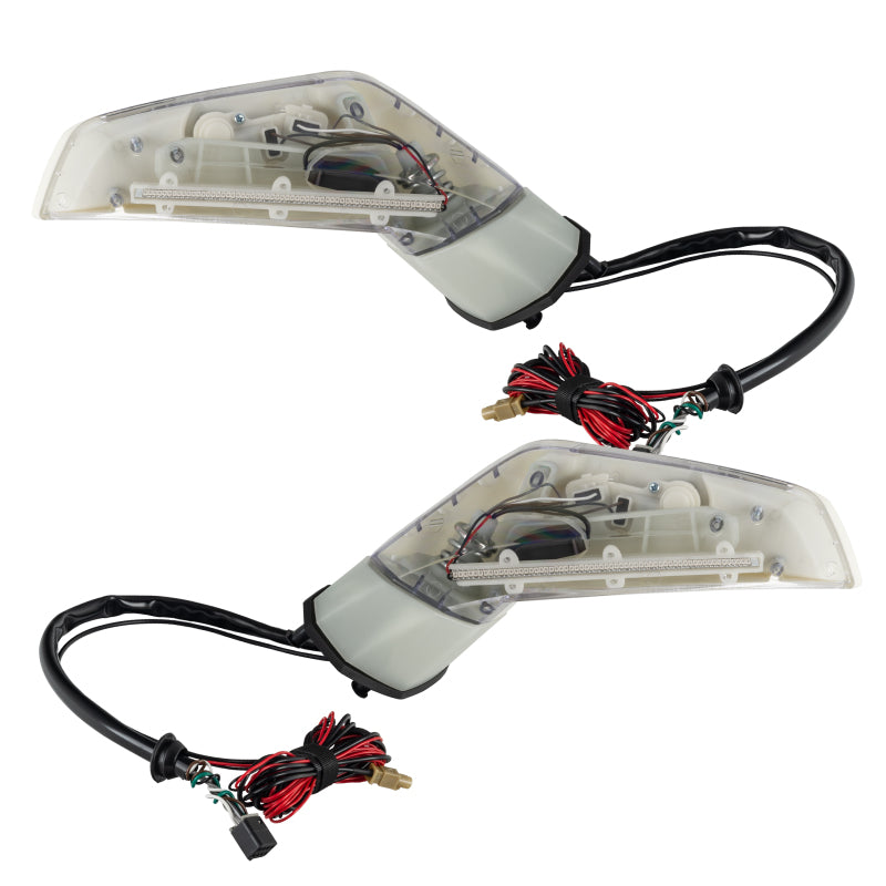 Oracle 05-13 Chevrolet Corvette C6 Concept Side Mirrors – Unpainted with Integrated LED Turn Signals and Parking Lights
