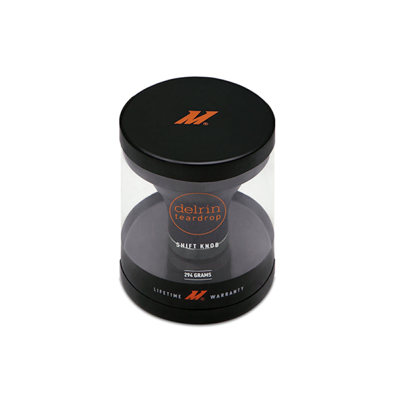 Mishimoto Teardrop Shift Knob - Black, 2-Piece Stainless Steel and Thermoplastic Design
