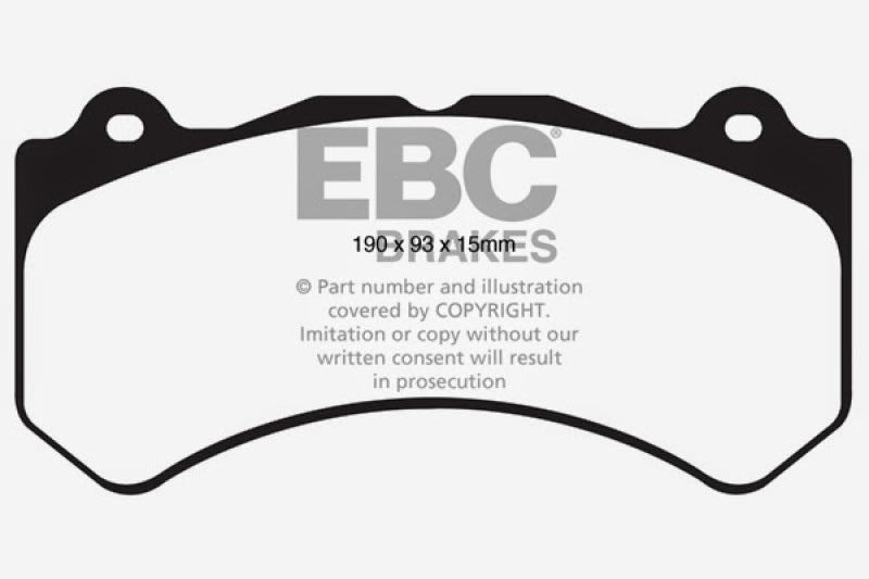 EBC Yellowstuff Brake Pads for Street and Track * Part Number EBCDP41853R