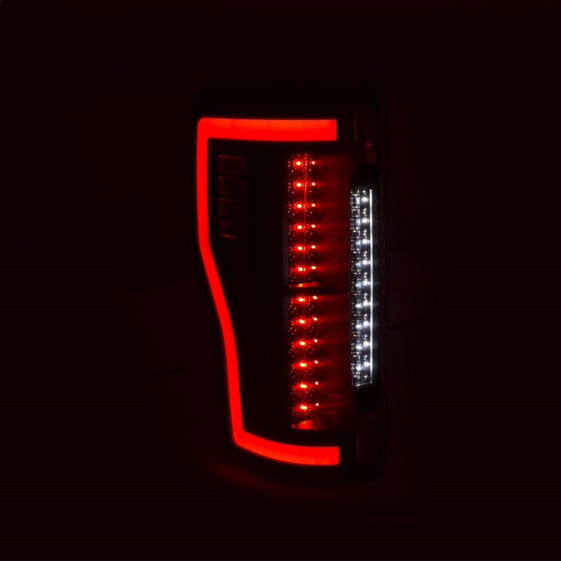 ANZO 2017+ Ford F-250 LED Tail Light Assembly with Black Smoke Lens - Pair