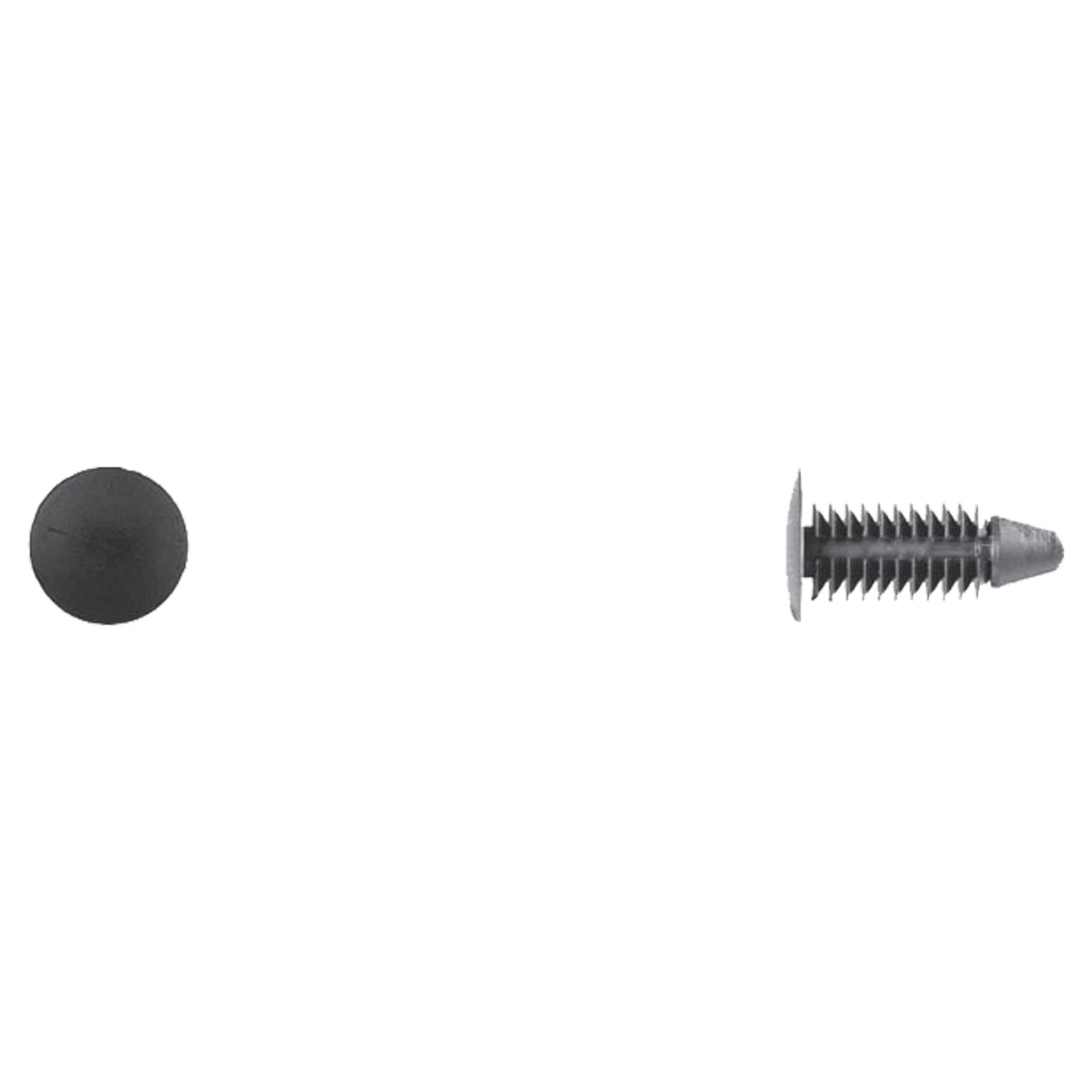 Black Nylon Weatherstrip Ret 13/64" Hole Size 19/32" Head
