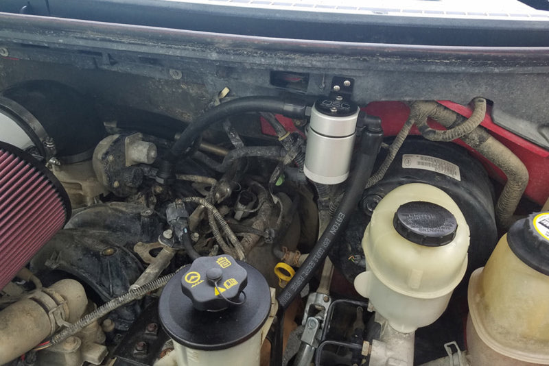 J&L jlt3033D-C 3.0 Oil Separator for 2005-2010 Ford F-150 5.4L Driver Side, Clear Anodized