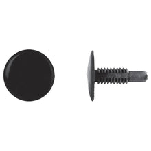 Load image into Gallery viewer, Black Nylon Trim Panel Ret 1/4&quot; Hole Size 1 3/32&quot; Stem