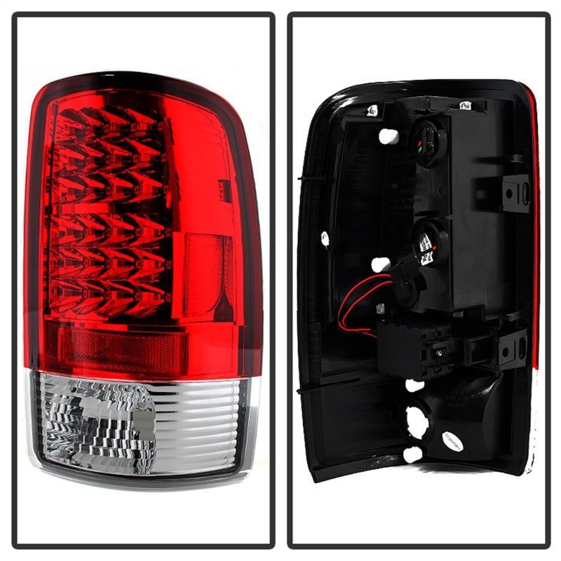 Spyder LED Tail Lights for Chevy Suburban and Tahoe 2000-2006 * Red and Clear Finish