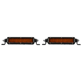 Rigid Industries SR-Series SAE 6-inch Amber PRO Edition LED Light Bar - Low Profile, Dust and Smoke Cutting for Off-Rroad, Overlanding, and Street Use