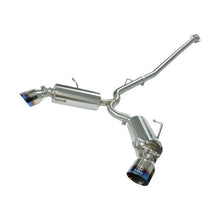 Load image into Gallery viewer, aFe Takeda 13+ Subaru BRZ &amp; Toyota 86/GR86/FR-S Dual Cat-Back Exhaust System with Blue Flame Tips - 49-36023-L