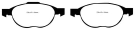 EBC Redstuff Ceramic Low Dust Brake Pads for Ford Focus 2006-2011 * Part Number ebcDP31524C