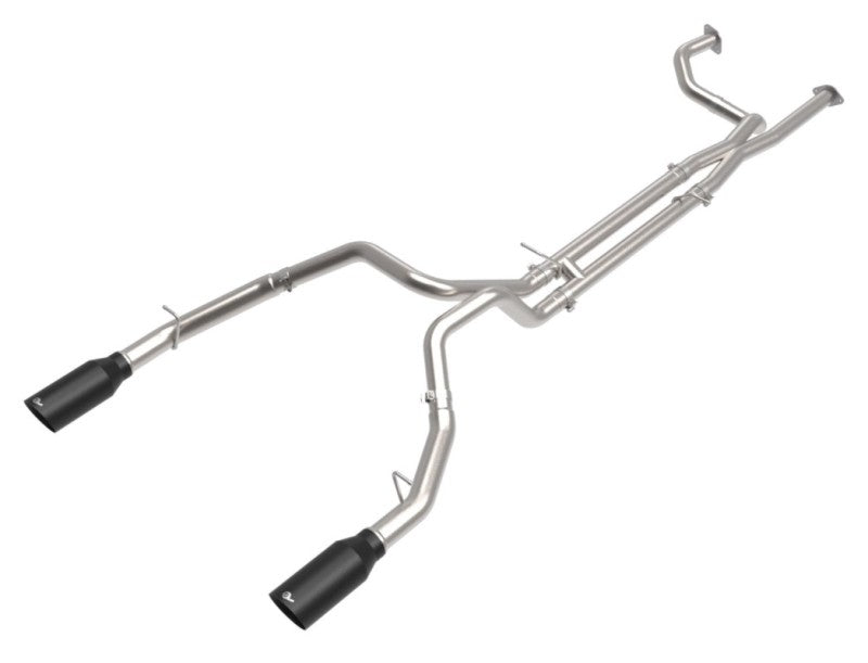 aFe Vulcan Series 3-Inch Stainless Steel Cat-Back Exhaust System with Black Tips for Ram 1500 TRX 2021-2024