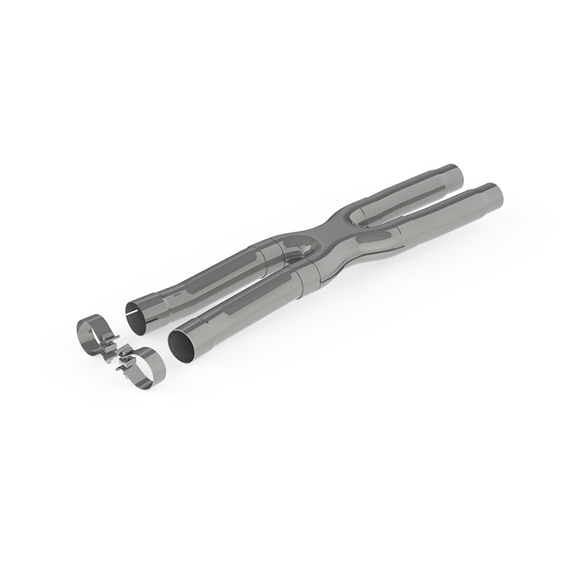 MBRP Armor Plus Series 2.5-inch Resonator Delete X-Pipe for 2015-2019 Ford Mustang GT