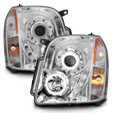 Load image into Gallery viewer, ANZO 2007-2014 GMC Yukon Projector Headlights with Halo - Chrome Housing and CCFL Rings