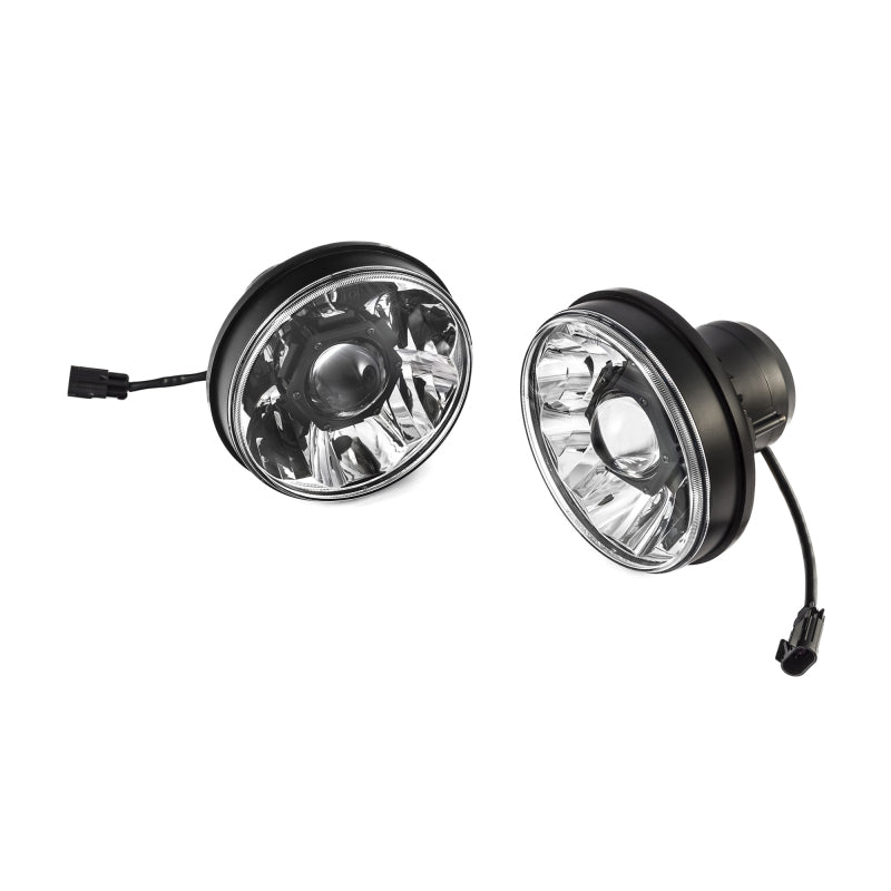 KC HiLiTES 7-Inch Gravity LED Pro Headlights for Jeep Wrangler JL & Gladiator JT - DOT Approved Replacement Pair