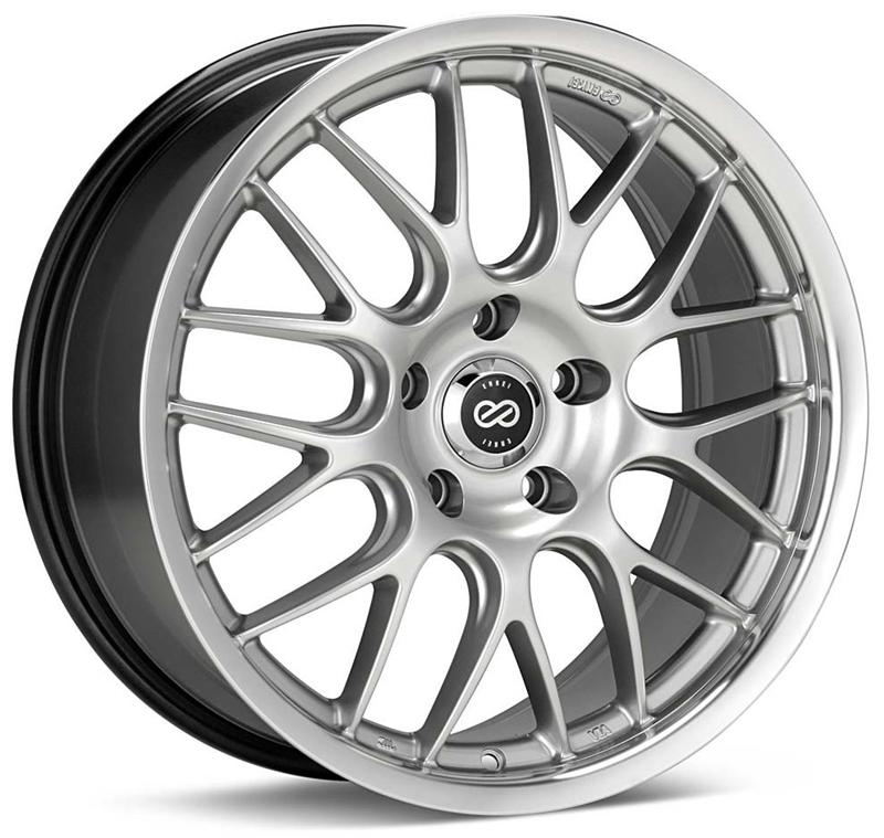 Enkei Lusso 18x9 Inch Alloy Wheel with 40mm Offset, 5x114.3 Bolt Pattern, and Machined Lip Finish