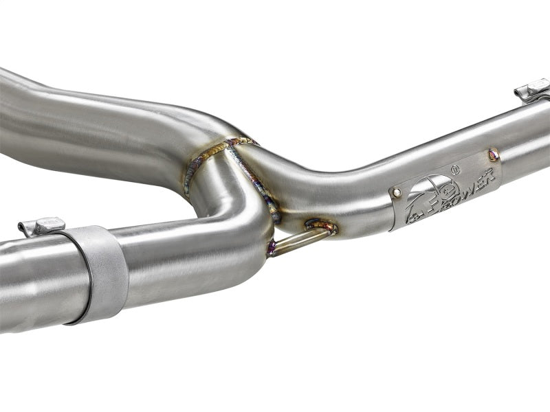 aFe Takeda 3-Inch Stainless Steel Cat-Back Exhaust System with Blue Flame Tips for Subaru WRX and STI (2015-2020)
