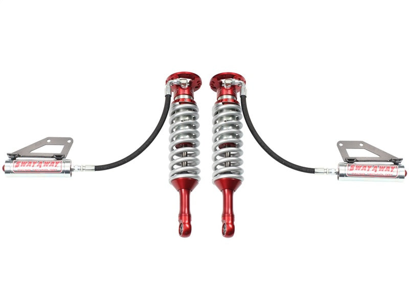 aFe Sway-A-Way 2.5-inch Front Coilover Kit for 2010-2014 Ford F-150 Raptor with Remote Reservoirs