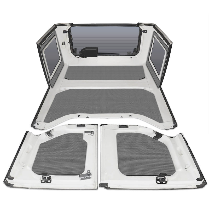DEI 11-18 Jeep Wrangler JK 4-Door Boom Mat Complete Headliner Kit - Gray