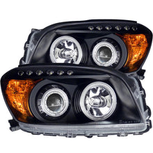 Load image into Gallery viewer, ANZO 2006-2008 Toyota RAV4 Projector Headlights with Halo - Black Housing, Clear Lens, Pair