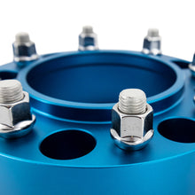 Load image into Gallery viewer, Mishimoto Wheel Spacers 6x139.7, 78.1mm Hub Bore, 1.5-Inch Thickness, M14x1.5, Blue - BNWS-005-381BL