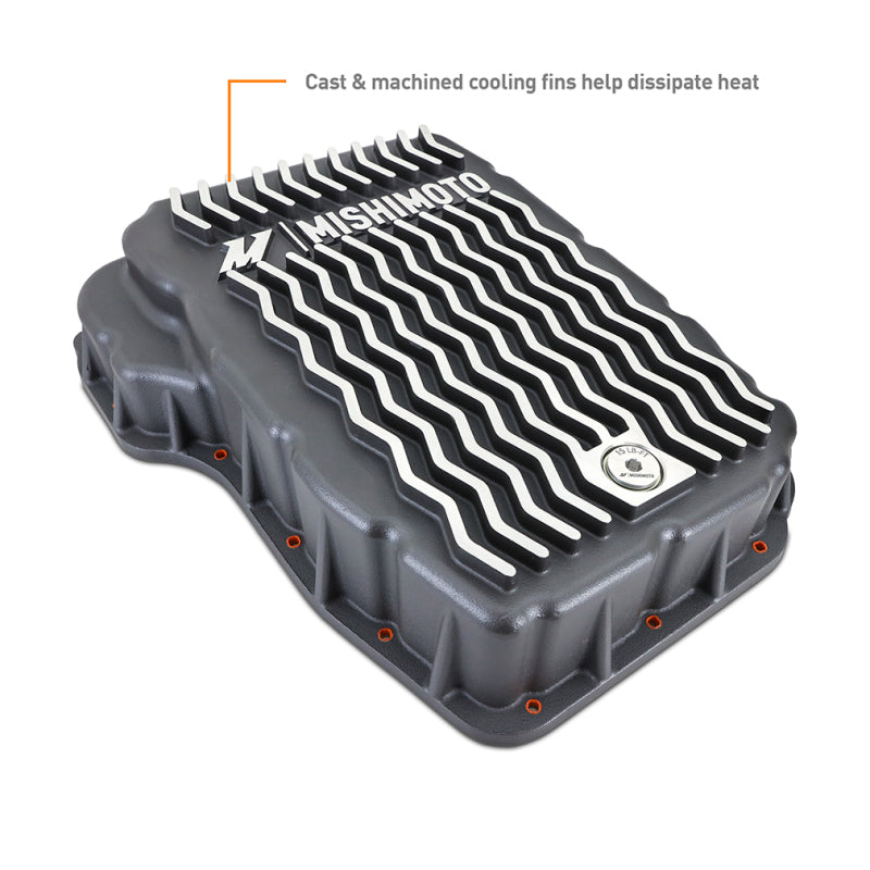 Mishimoto Aluminum Transmission Pan for Dodge Ram 6.7L Cummins (2004-2007.5) - Cast Aluminum with Improved Cooling & Capacity