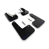 Rally Armor 22-25 VW MK8 Golf GTI and Golf R Black UR Mud Flaps with Blue Logo