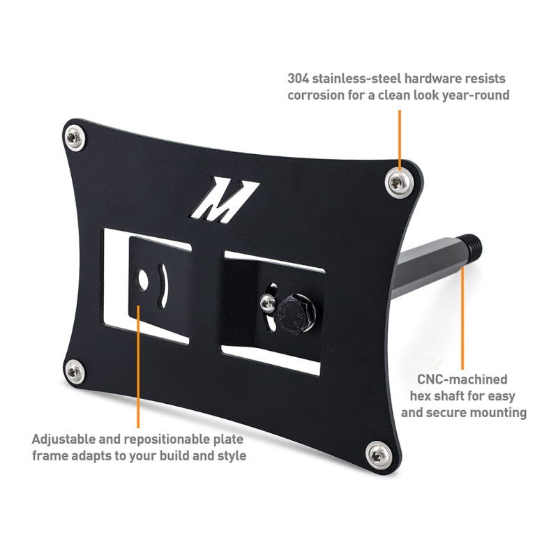 Mishimoto 2023+ Toyota GR Corolla License Plate Relocation Kit with Anodized Aluminum Construction