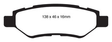 Load image into Gallery viewer, EBC Redstuff Ceramic Low Dust Rear Brake Pads for Chevrolet Camaro and Cadillac CTS * Part Number EBCDP31829C