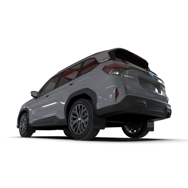 Rally Armor UR Series Mud Flaps for Subaru Forester 25-26 Inch with Metallic Black Logo