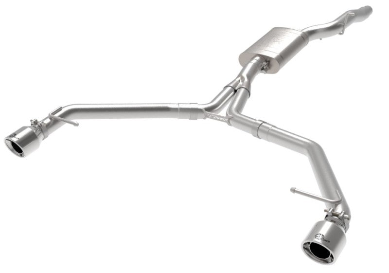 aFe MACH Force-Xp 13-16 Audi Allroad Stainless Steel Axle-Back Exhaust with Polished Tips