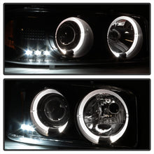 Load image into Gallery viewer, Spyder GMC Sierra 1500/2500/3500 1999-2006 Projector Headlights with Black Finish and LED Halo - Part Number PRO-YD-CDE00-HL-BK