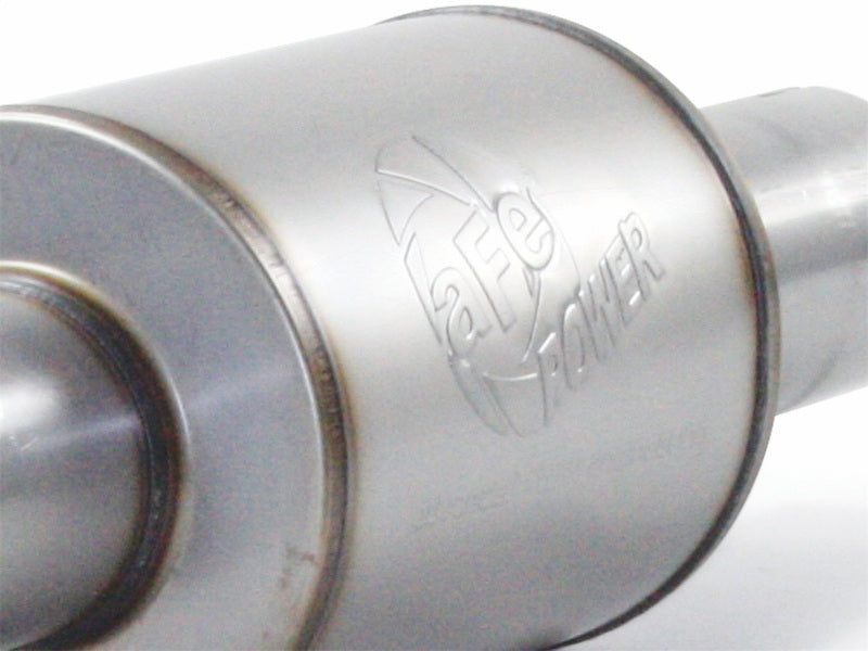 aFe Atlas Exhausts Muffler - Universal Aluminized Steel Performance Muffler with Deep Sound and Enhanced Flow