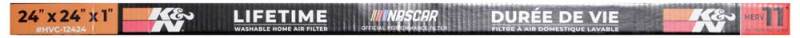 K&N HVAC Filter 24 x 24 x 1 * Reusable Pleated Synthetic Air Filter with MERV 11 Rating
