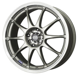 Enkei J10 16x7 Silver Machined Lip Alloy Wheel – 4x100/108 Bolt Pattern, 42mm Offset, 72.62mm Center Bore