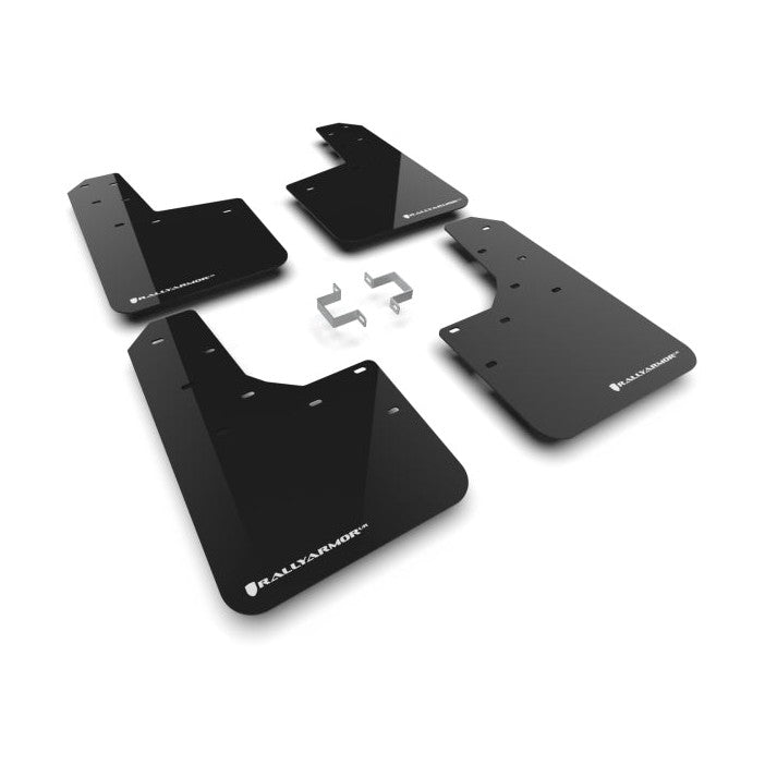 Rally Armor 23-25 Ford Ranger Raptor Black UR Mud Flap with White Logo