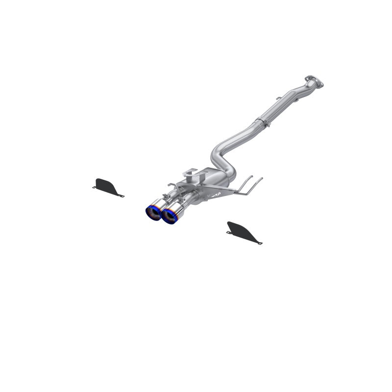 MBRP Armor Pro Series Cat-Back Exhaust System for 2023-2025 Toyota Corolla GR 1.6L – Dual Center Rear Exit with Burnt End Tips