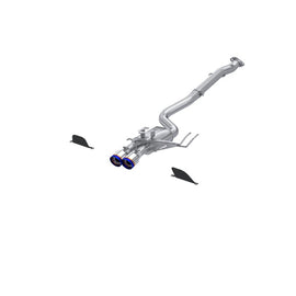 MBRP Armor Pro Series Cat-Back Exhaust System for 2023-2025 Toyota Corolla GR 1.6L – Dual Center Rear Exit with Burnt End Tips