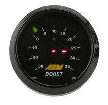 Load image into Gallery viewer, AEM 52mm Boost Digital Gauge -30 to 35 psi with Customizable Bezels and Faceplates