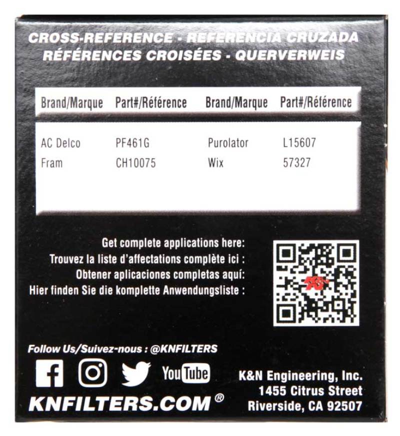 K&N Engineering KNNHP-7014 Cartridge Oil Filter for BMW 2006-2009 3.0L Models