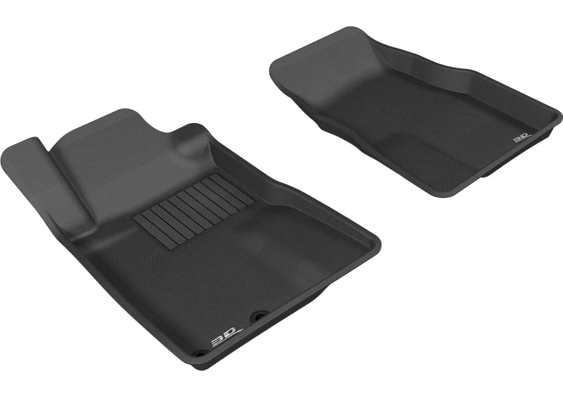 3D MAXpider KAGU Series All-Weather Floor Mats for Ford Mustang (2005-2009) - Custom Fit, Black