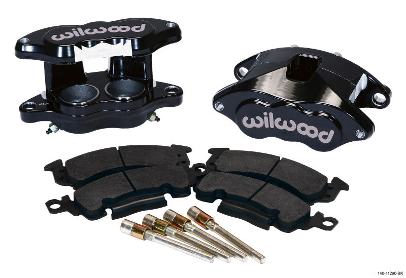 Wilwood D52 Front Caliper Kit - Black Powder Coated with 2-Inch Pistons for Chevrolet K5 Blazer (Part #wil140-11290-BK)