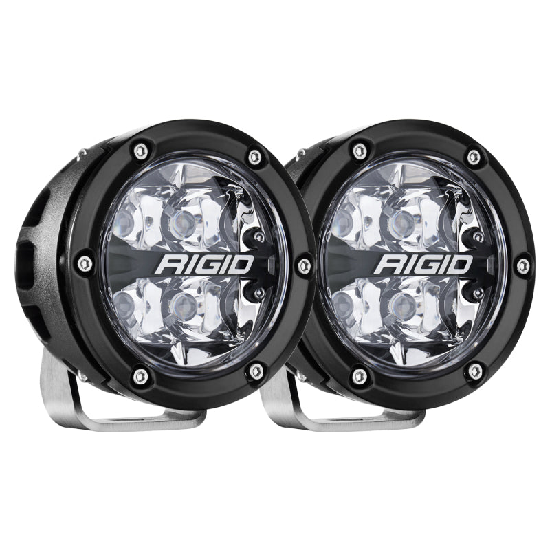 Rigid Industries 360-Series 4 Inch RGBW LED Off-Road Spot Beam Light Pair