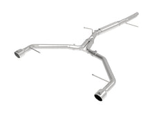 Load image into Gallery viewer, aFe MACH Force-Xp 3 Inch to 2.5 Inch Stainless Steel Axle-Back Exhaust System for 2017-2019 Audi A4 (B9) with 2.0L Turbo Engine - Polished Finish