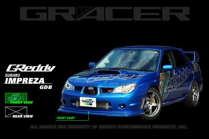 GReddy Front Lip Spoiler for 2006-2007 Subaru Impreza WRX & STi, FRP