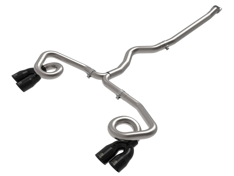 aFe Power Takeda 3-inch to 2-1/2-inch Stainless Steel Cat-Back Exhaust System with Black Tips for 2022-2024 Subaru WRX