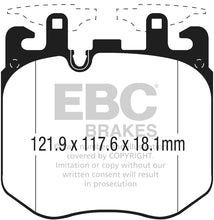 Load image into Gallery viewer, EBC Bluestuff NDX Full Race Brake Pads for BMW 2016-2018 750i, M760i xDrive, and X7 Models