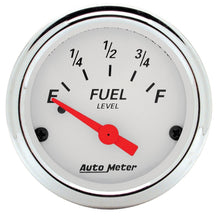 Load image into Gallery viewer, AutoMeter Arctic White 52mm Electronic Fuel Level Gauge Part #ATM1315