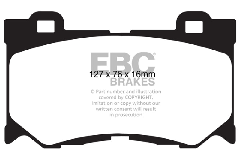 EBC Redstuff Ceramic Low Dust Brake Pads for Nissan 370Z and Infiniti G37
