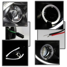 Load image into Gallery viewer, Spyder Nissan Altima 4-Door 2010-2012 Projector Headlights with LED Halo and Light Tube DRL - Black (Part #PRO-YD-NA104D-LTDRL-BK)
