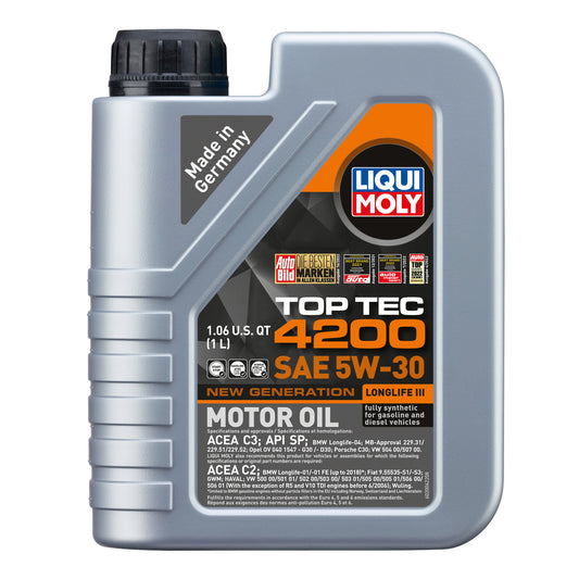 Liqui Moly - Motor Oil, 5W-30 TT 4200 - 1 Liter, Full Synthetic - LM2004